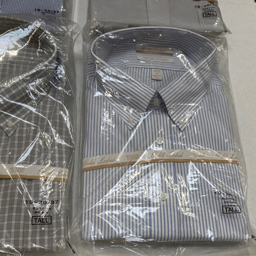 6 Gold Label Men’s Dress Shirts - Picture 4 of 10
